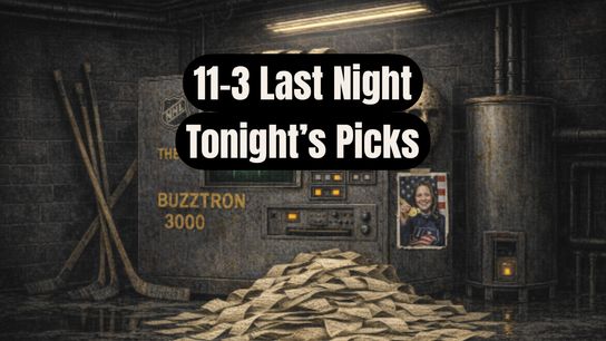 BUZZTRON 11-3 Last Night,  NHL Final Standings Projections Tighten Today's Pick (NHL Predictions). Photo by Hockeybuzz.com